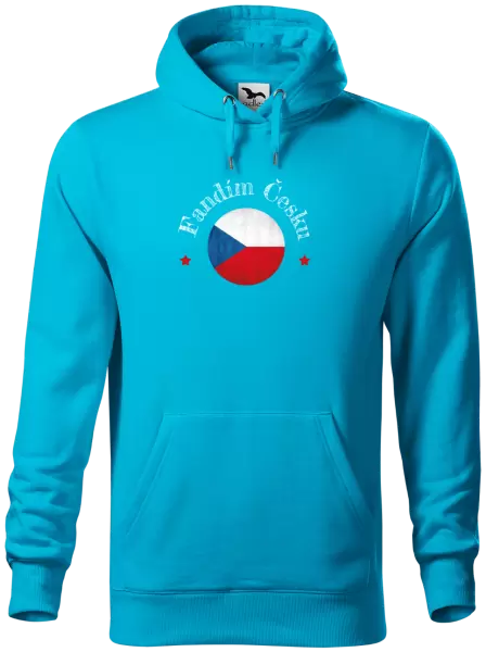 Pánská mikina Fandím Česku se jménem