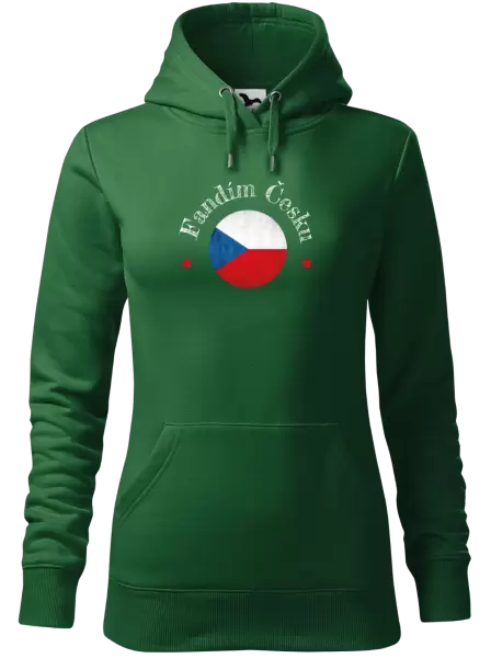 Dámská mikina Fandím Česku se jménem