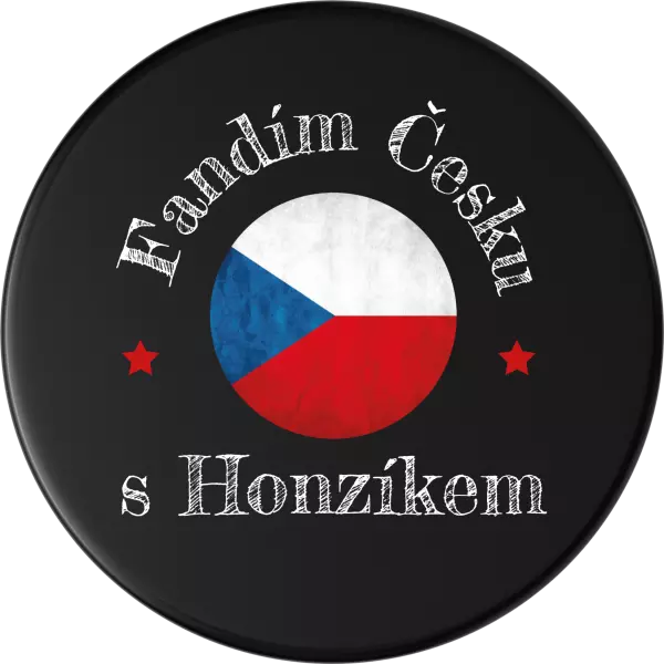 Hokejový puk Fandím Česku se jménem