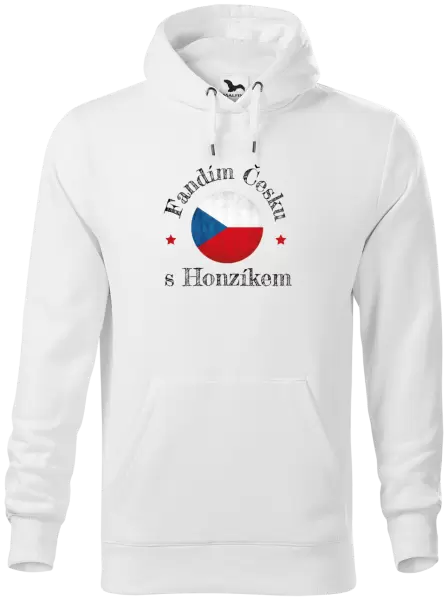 Pánská mikina Fandím Česku se jménem