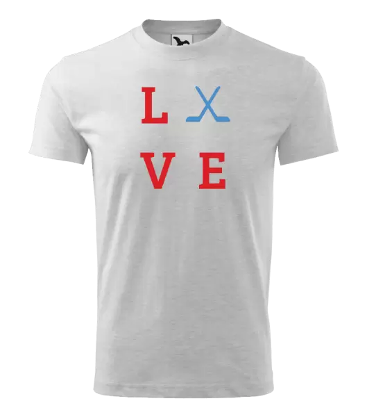 Dětské tričko Love - hokejky