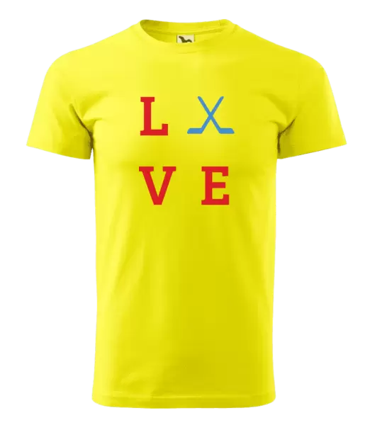 Pánské tričko Love - hokejky