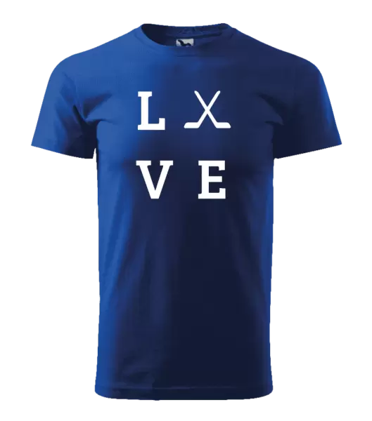 Pánské tričko Love - hokejky