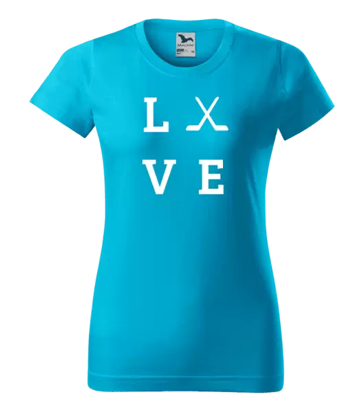 Dámské tričko Love - hokejky