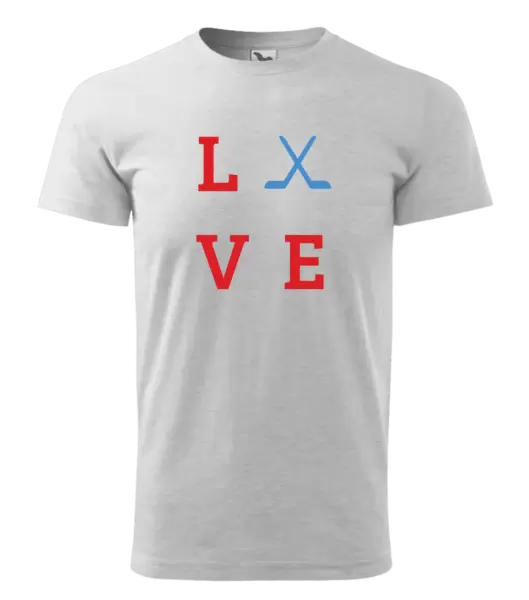 Pánské tričko Love - hokejky