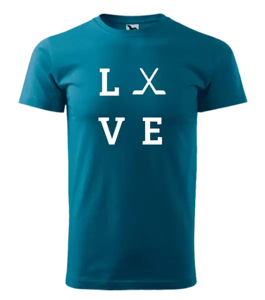 Pánské tričko Love - hokejky