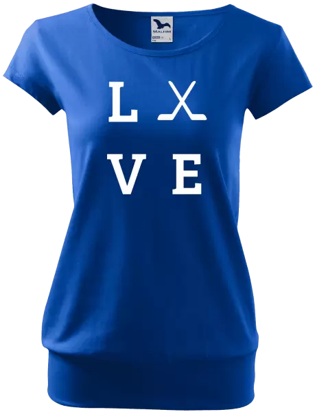Dámské tričko Love - hokejky
