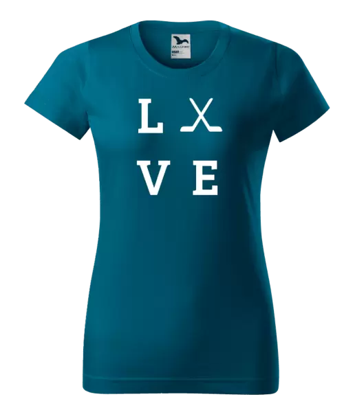 Dámské tričko Love - hokejky