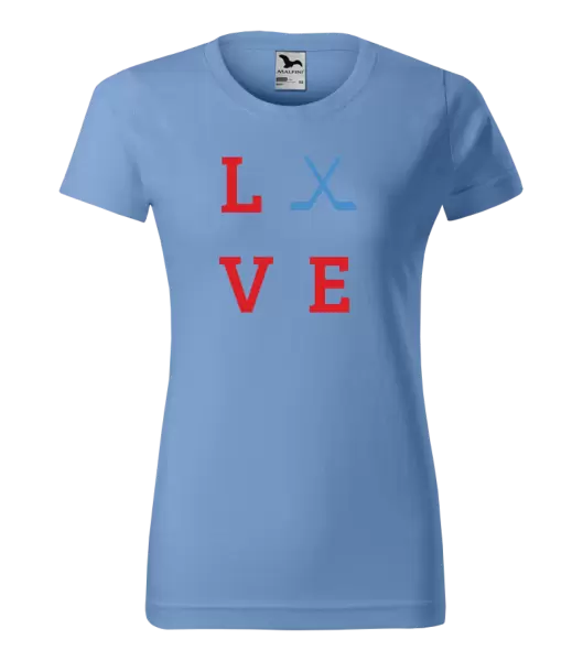Dámské tričko Love - hokejky