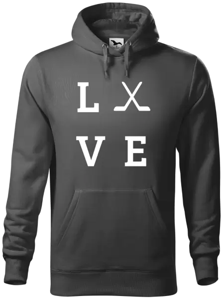 Pánská mikina Love - hokejky