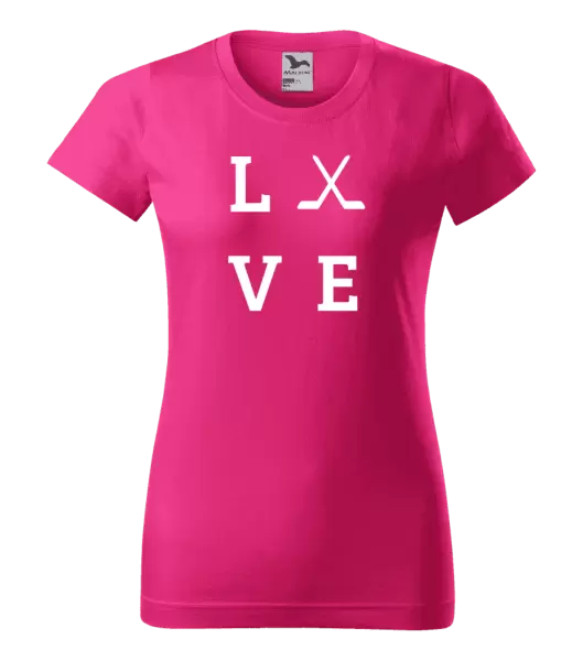 Dámské tričko Love - hokejky