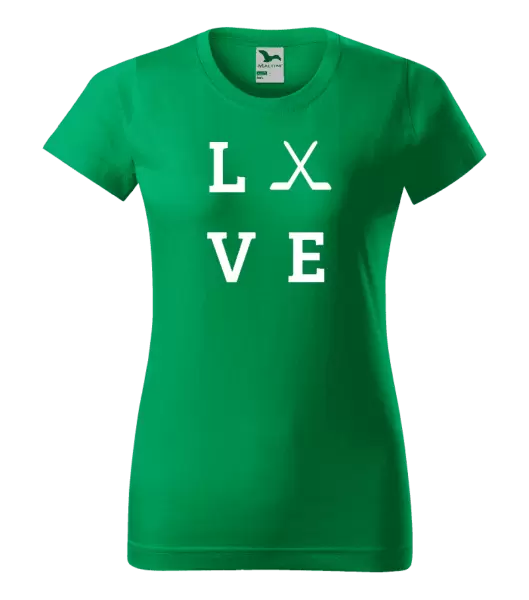 Dámské tričko Love - hokejky