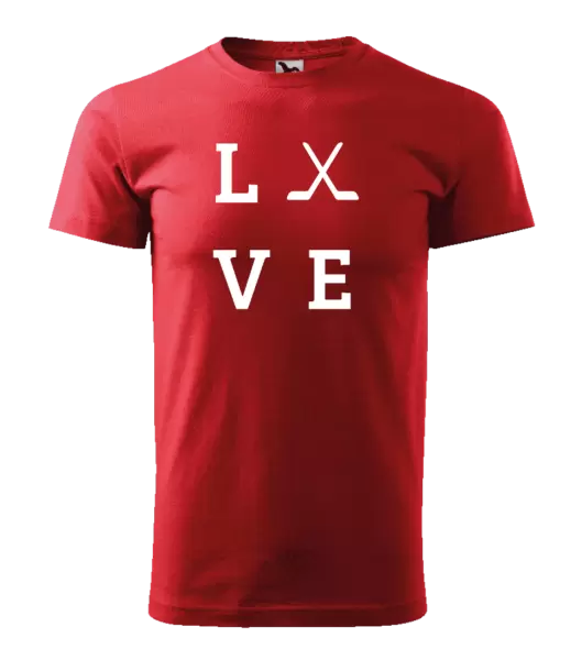 Pánské tričko Love - hokejky
