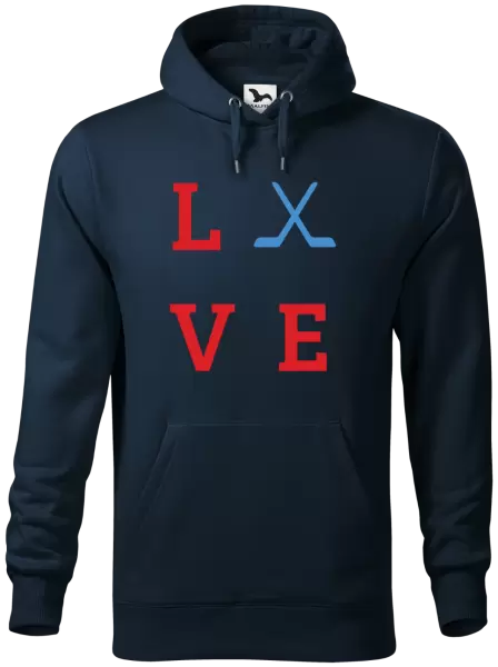 Pánská mikina Love - hokejky