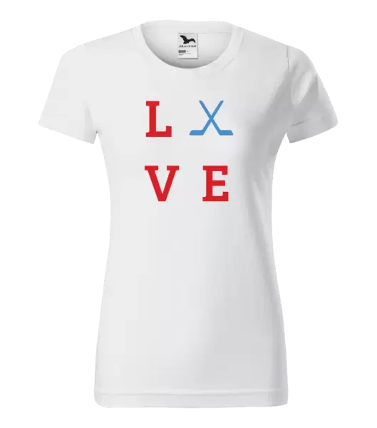 Dámské tričko Love - hokejky