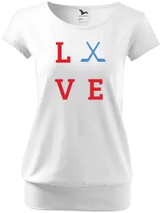 Dámské tričko Love - hokejky