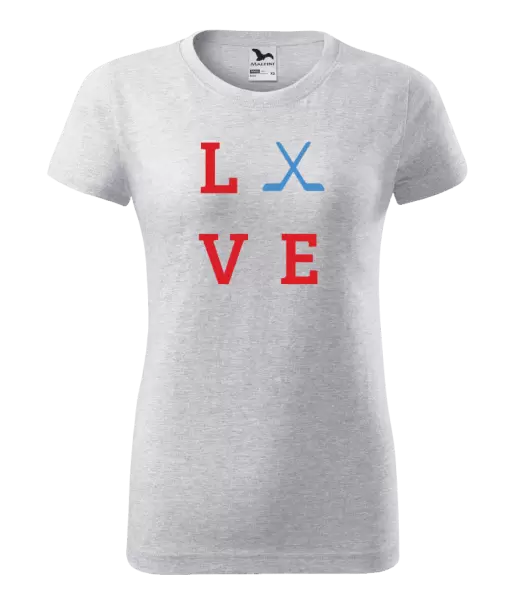 Dámské tričko Love - hokejky