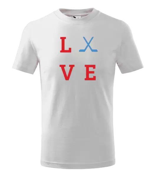 Dětské tričko Love - hokejky