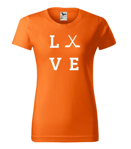 Dámské tričko Love - hokejky