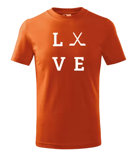 Dětské tričko Love - hokejky