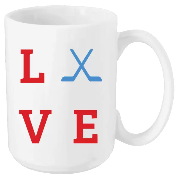 Hrnek Love - hokejky