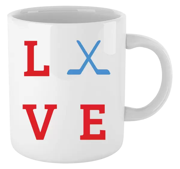 Hrnek Love - hokejky