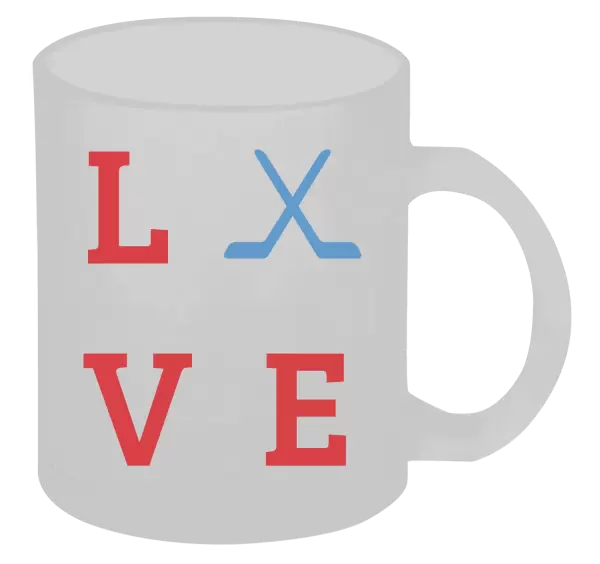 Hrnek Love - hokejky