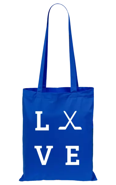 Látková taška Love - hokejky