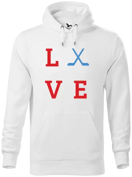 Pánská mikina Love - hokejky