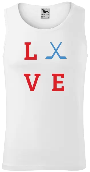 Pánské tílko Love - hokejky