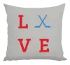 Polštář Love - hokejky