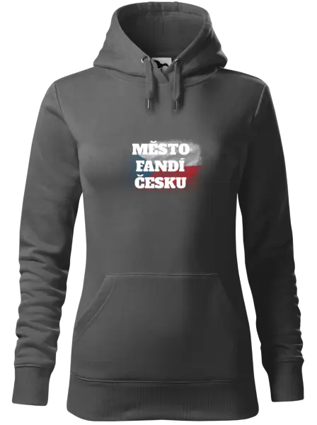 Dámská mikina Město fandí Česku - vlajka