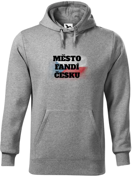 Pánská mikina Město fandí Česku - vlajka