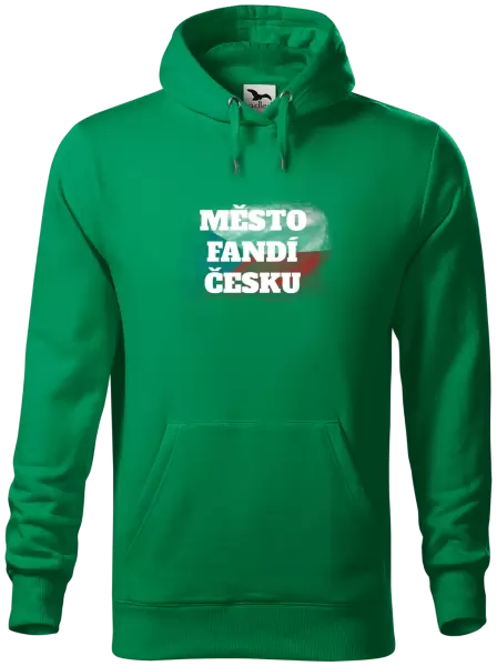 Pánská mikina Město fandí Česku - vlajka