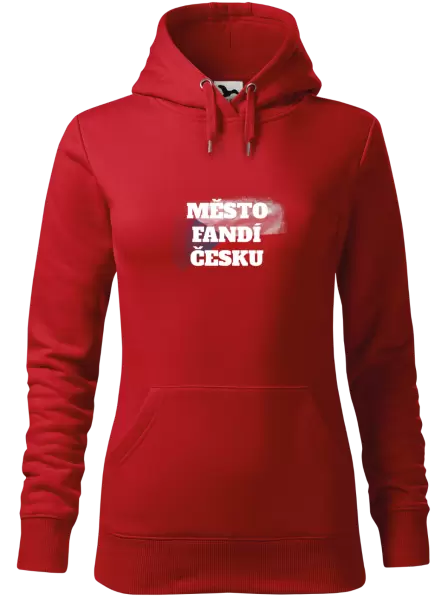 Dámská mikina Město fandí Česku - vlajka