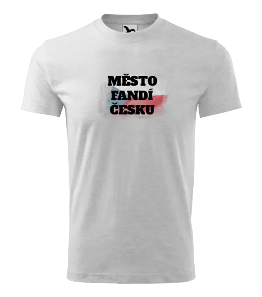 Dětské tričko Město fandí Česku - vlajka