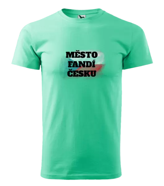 Pánské tričko Město fandí Česku - vlajka