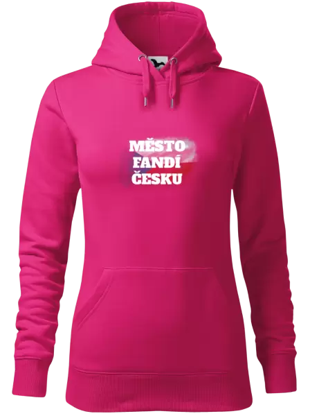 Dámská mikina Město fandí Česku - vlajka
