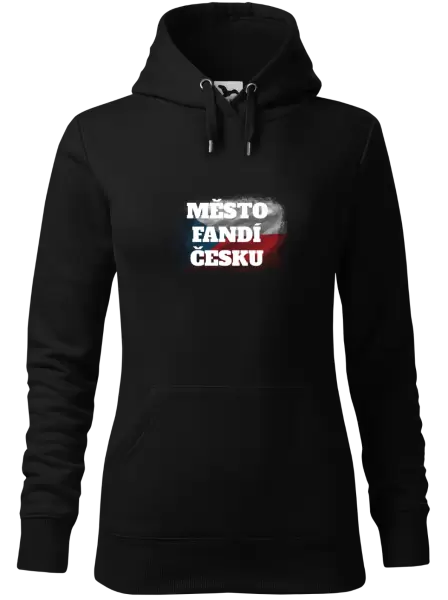 Dámská mikina Město fandí Česku - vlajka
