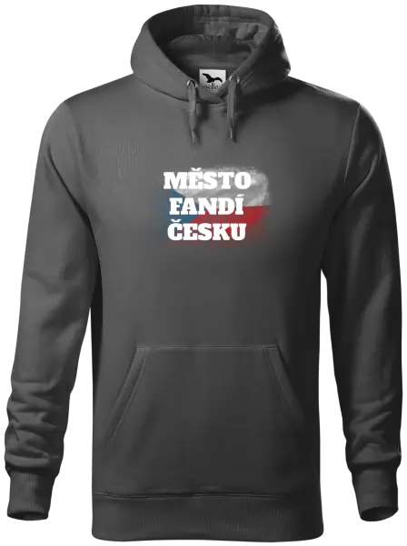 Pánská mikina Město fandí Česku - vlajka