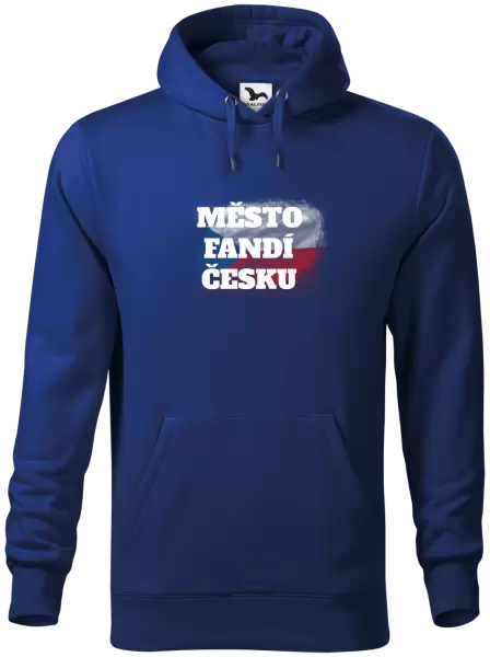 Pánská mikina Město fandí Česku - vlajka