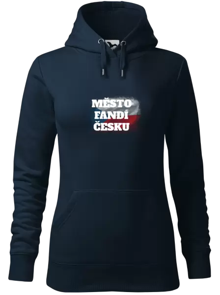 Dámská mikina Město fandí Česku - vlajka