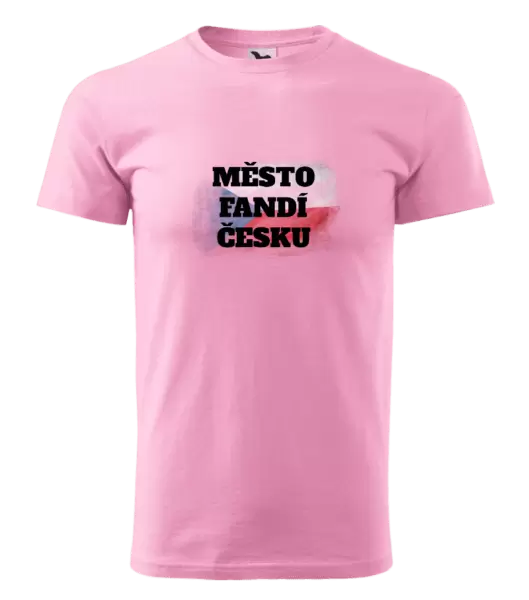 Pánské tričko Město fandí Česku - vlajka