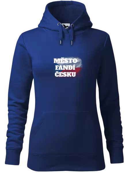Dámská mikina Město fandí Česku - vlajka