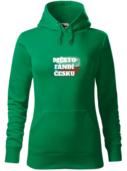 Dámská mikina Město fandí Česku - vlajka
