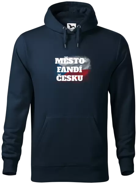 Pánská mikina Město fandí Česku - vlajka