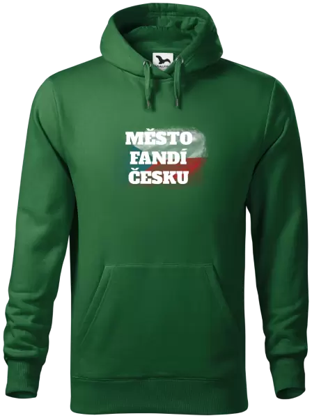 Pánská mikina Město fandí Česku - vlajka