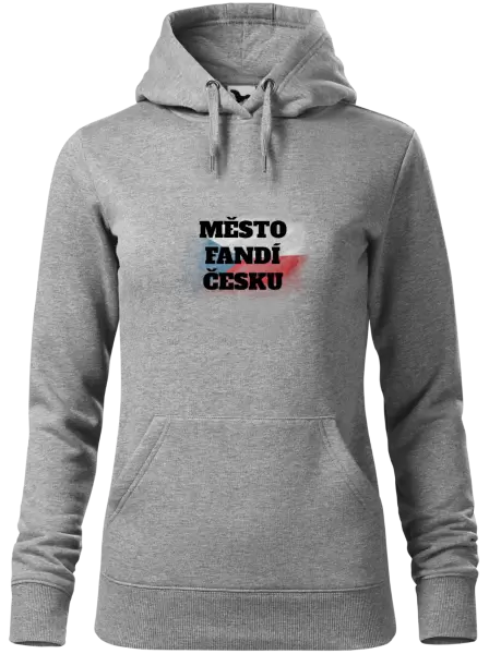 Dámská mikina Město fandí Česku - vlajka