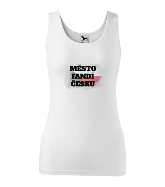 Dámské tílko Město fandí Česku - vlajka