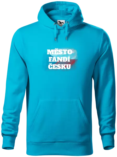 Pánská mikina Město fandí Česku - vlajka
